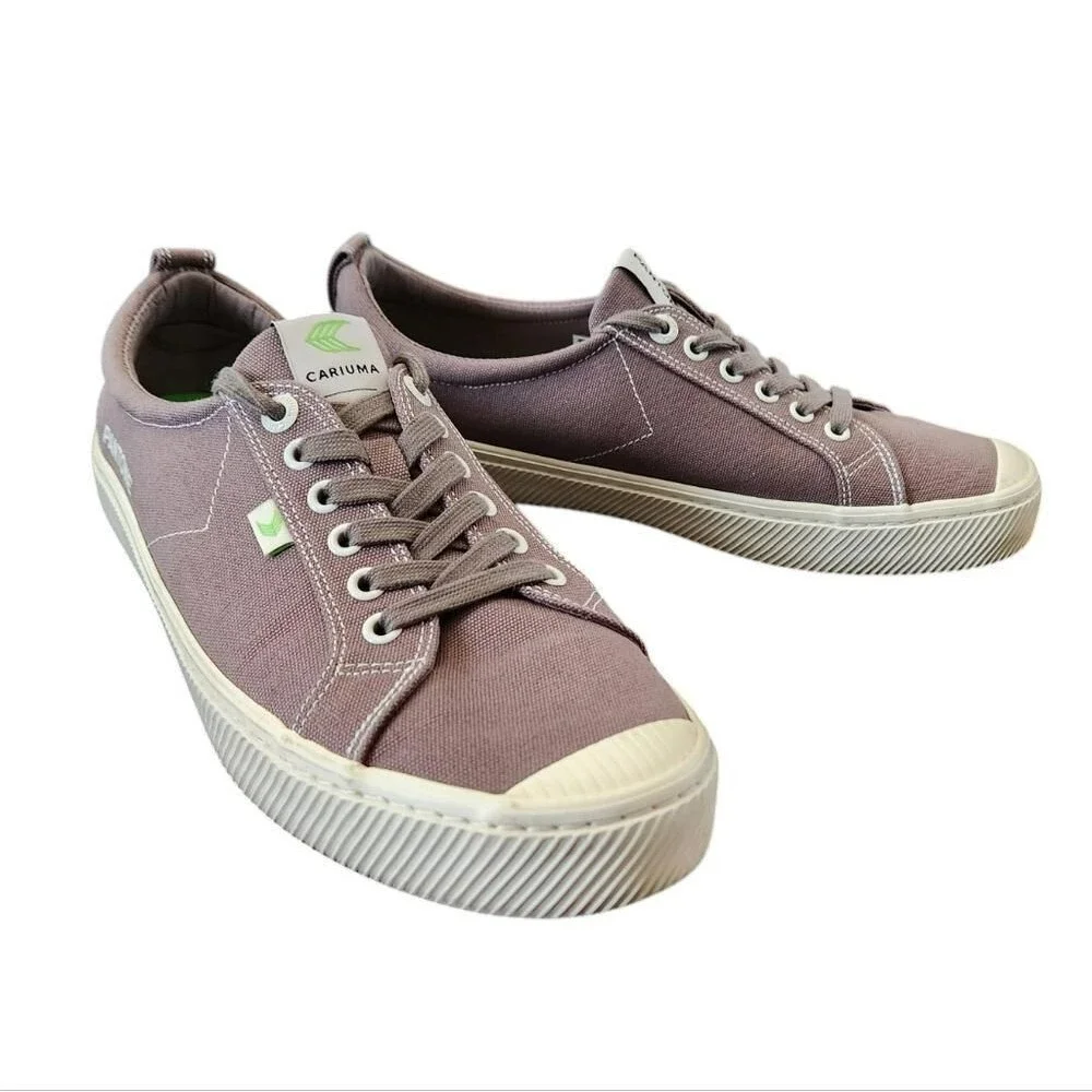 Cariuma OCA Low Sneakers Grey Unisex Men’s 10.5 / Women’s 12 Organic Cotton